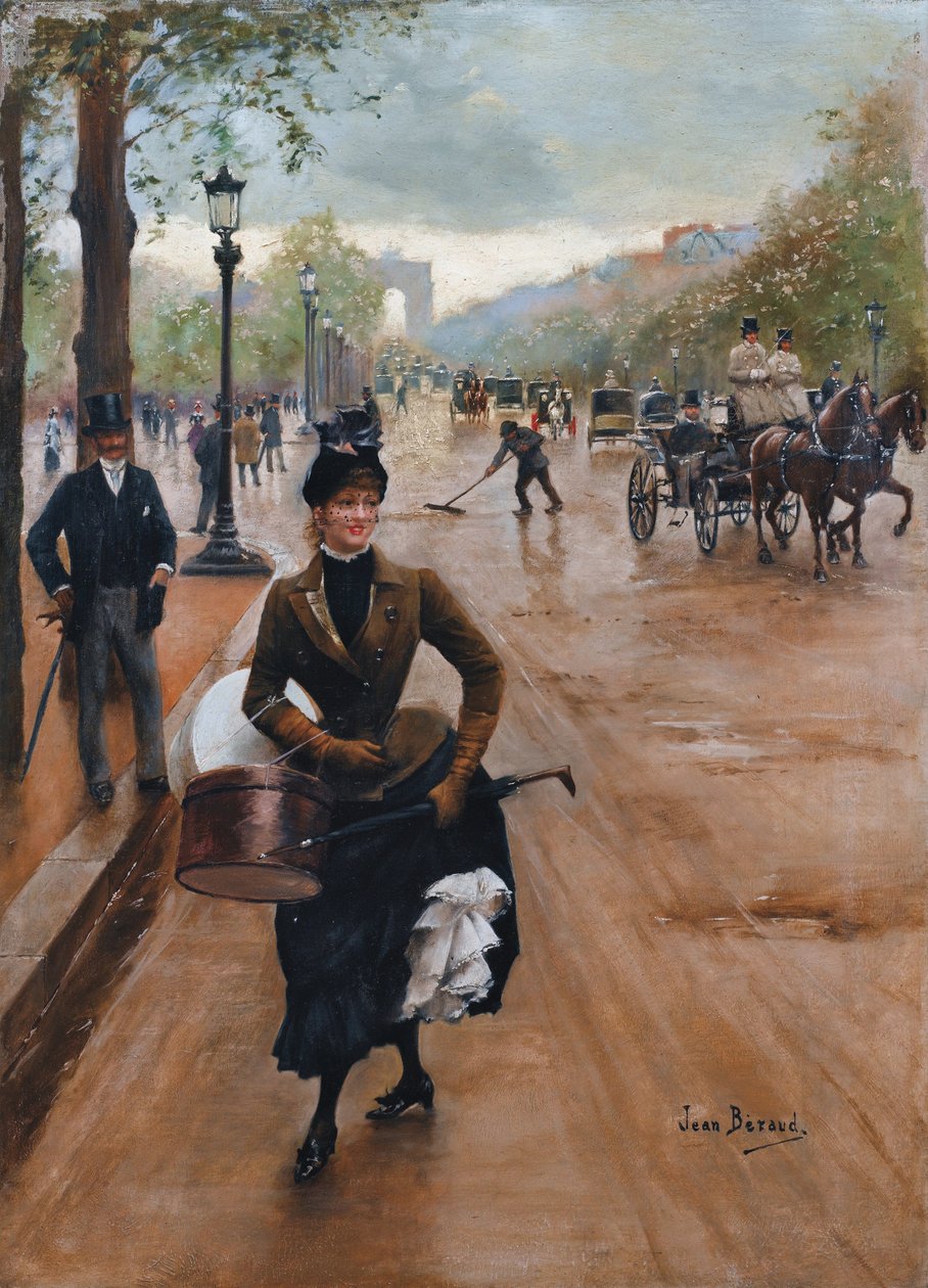 La modista sugli Champs Elysees da Jean Beraud