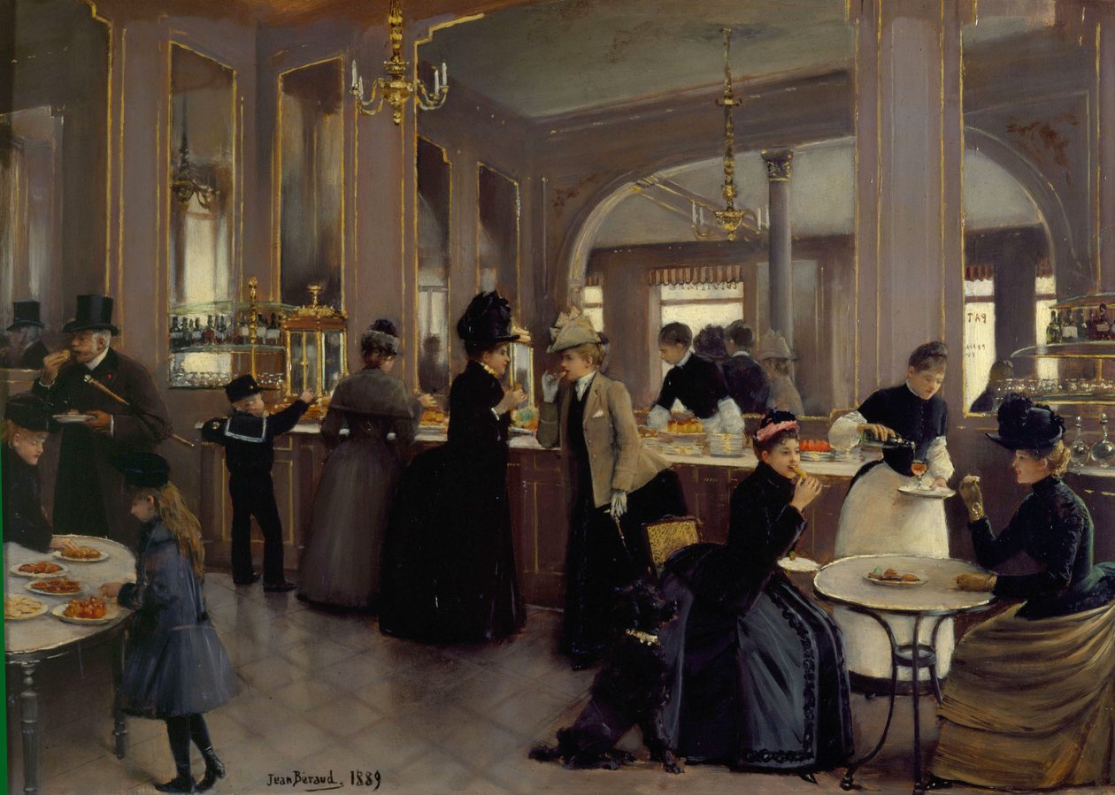 La Patisserie Gloppe agli Champs-Elysees da Jean Beraud