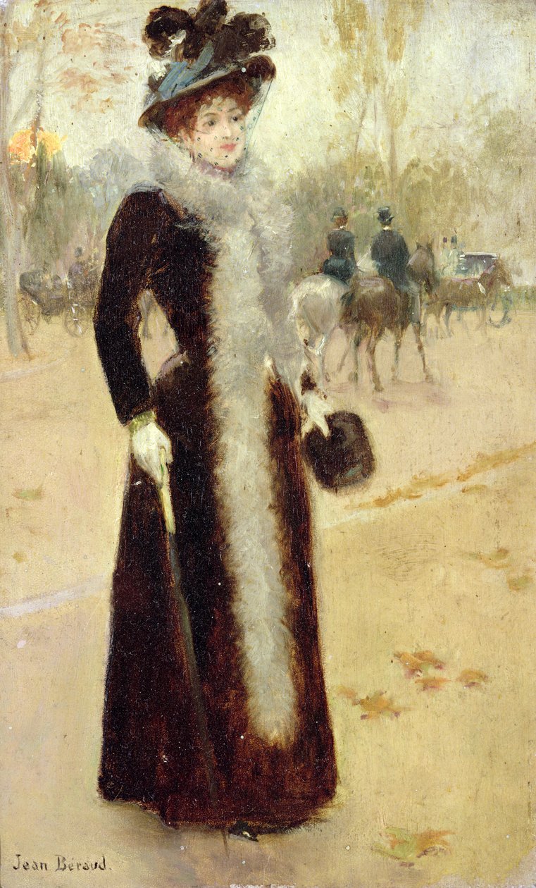 Una Donna Parigina nel Bois de Boulogne, c.1899 da Jean Beraud