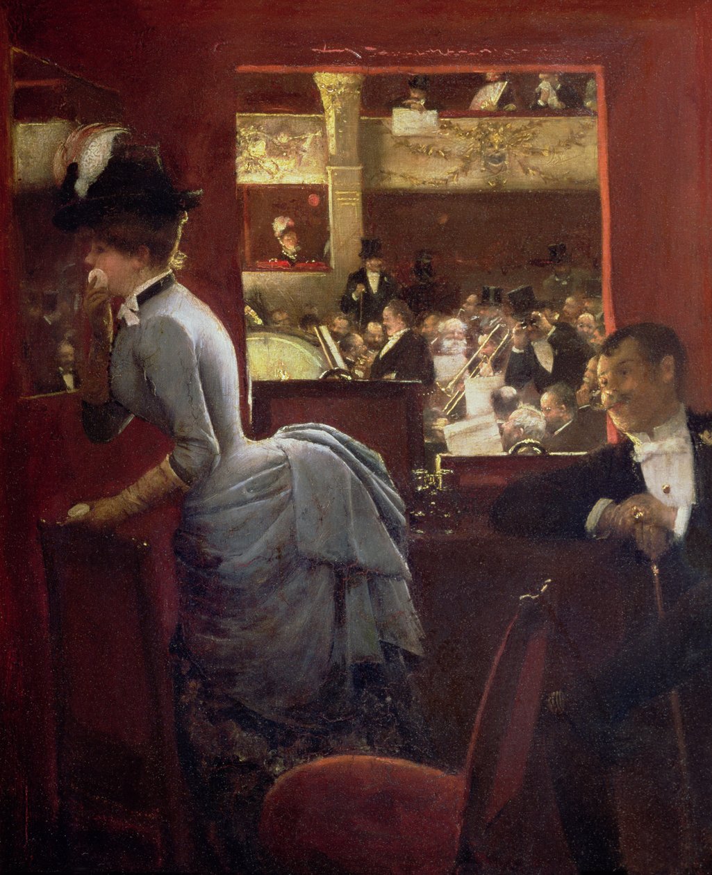 La loggia vicino ai palchi, c.1883 da Jean Beraud