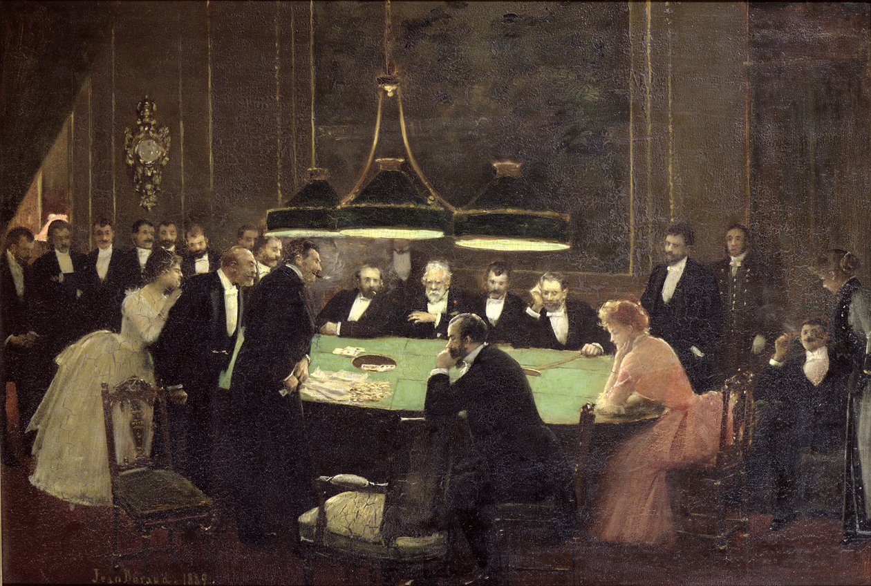 La sala da gioco al Casinò, 1889 da Jean Beraud