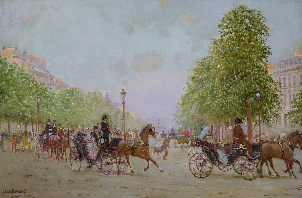La passeggiata sugli Champs-Elysees da Jean Beraud