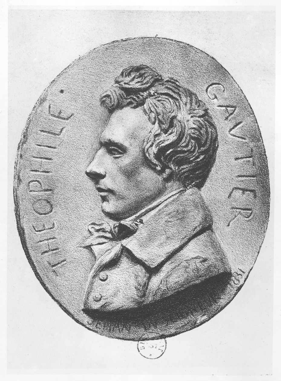 Medaglione di Théophile Gautier da Jean Bernard Duseigneur