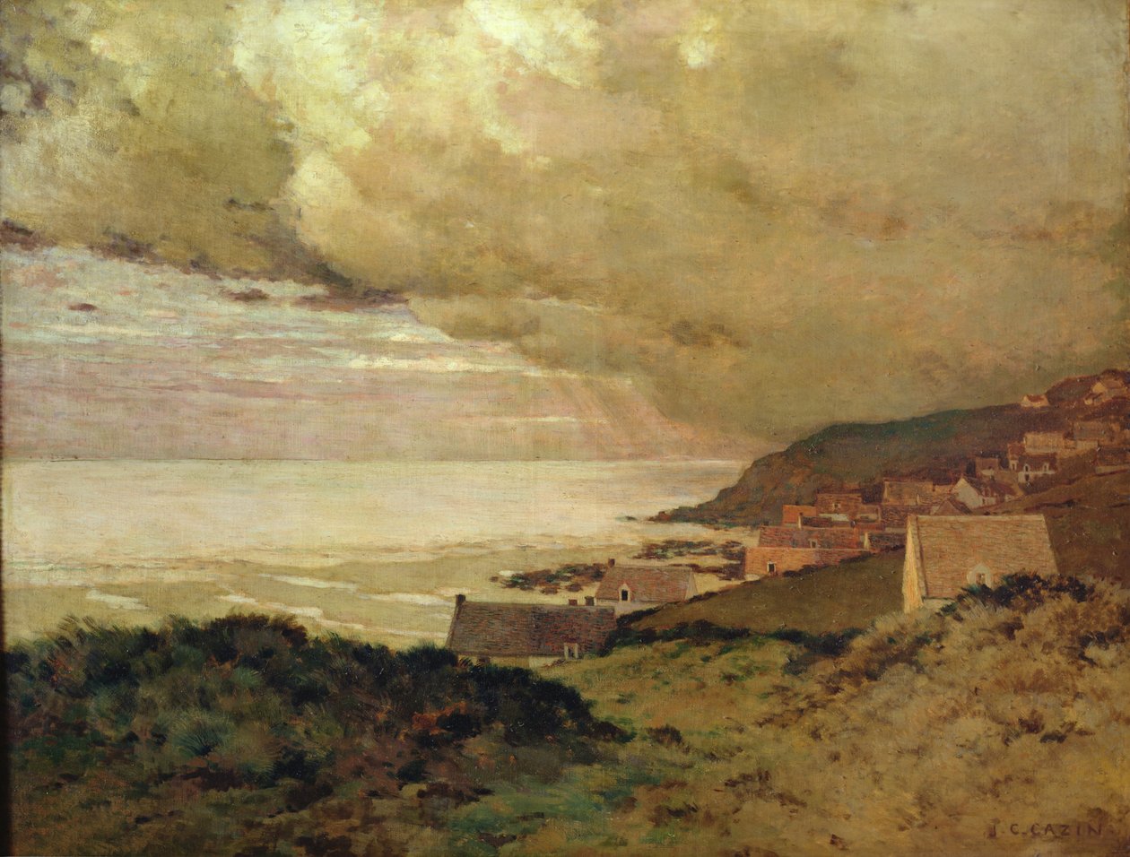 Tempesta, Enquihen, Pas-de-Calais, 1876 da Jean Charles Cazin