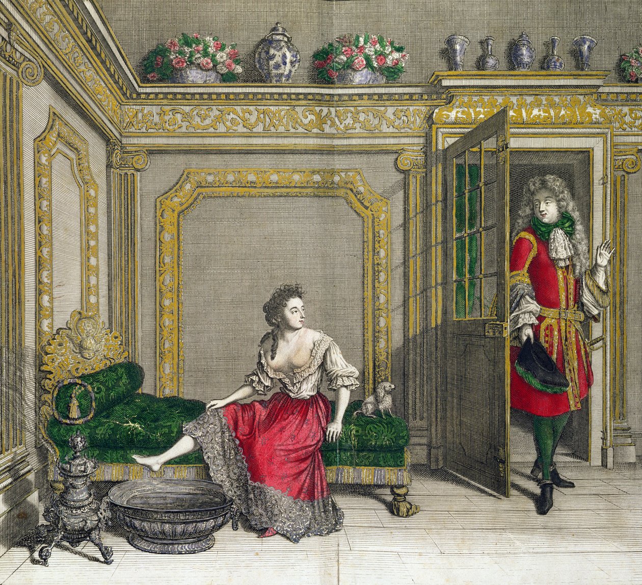 Signora che si Spoglia per il Bagno da Jean Dieu de Saint Jean
