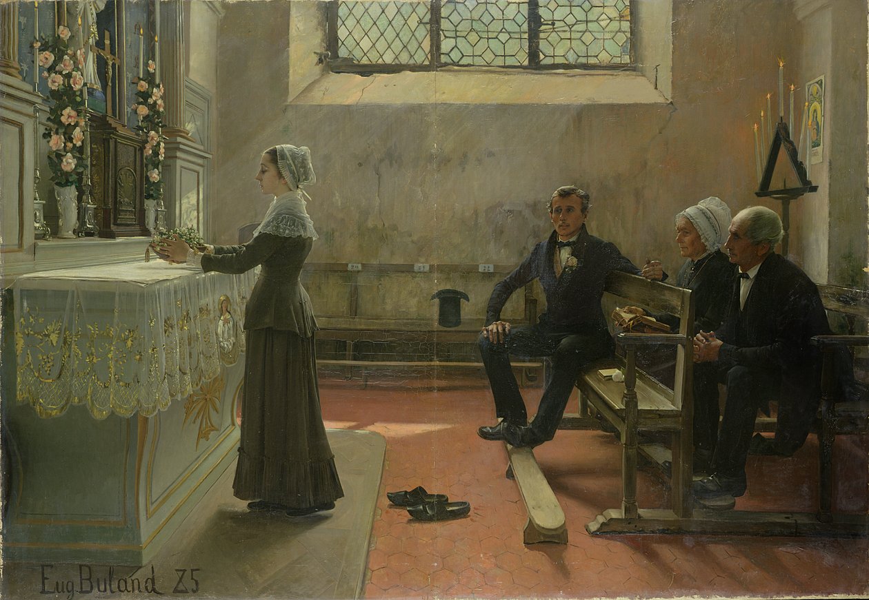 Offerta alla Vergine il giorno dopo il matrimonio da Jean Eugene Buland