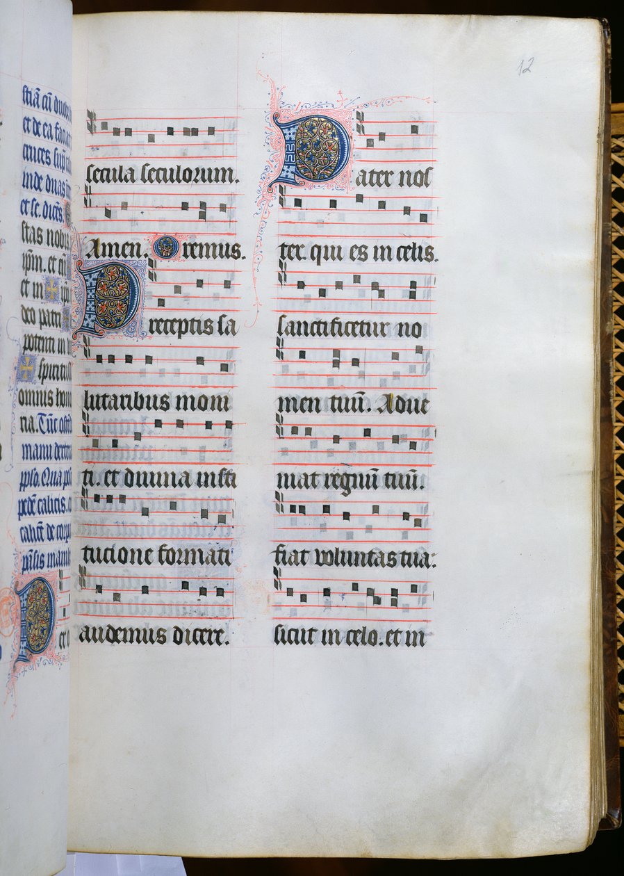 Pagina dal Missale de Paris, c.1475 da Jean Fouquet