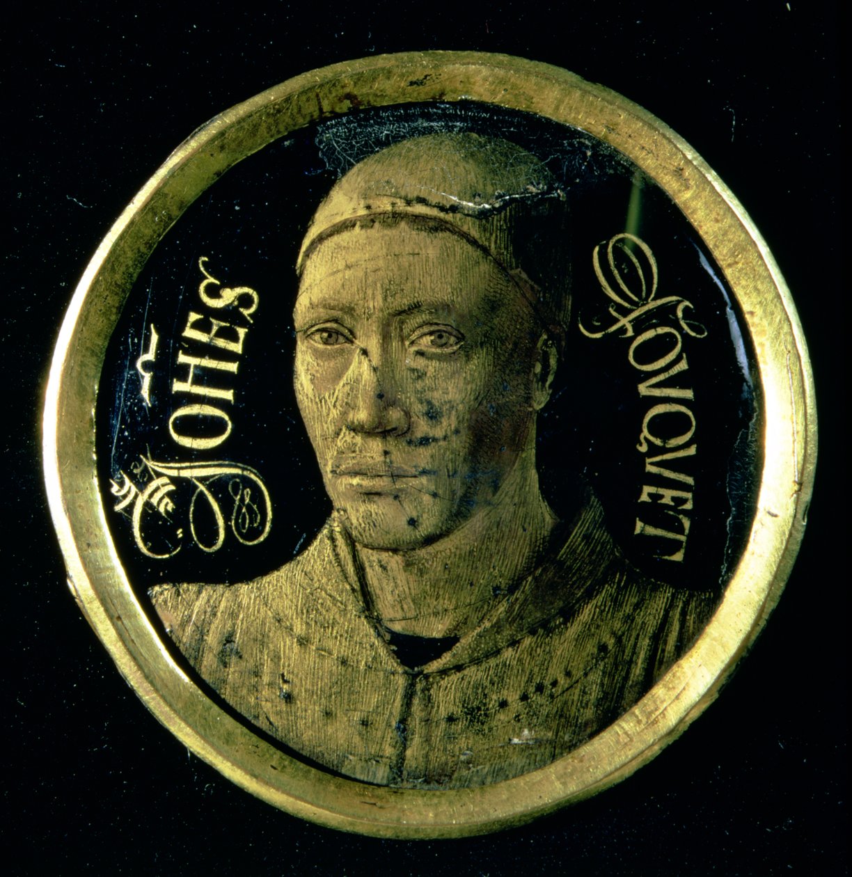 Medaglione autoritratto, c.1450 da Jean Fouquet