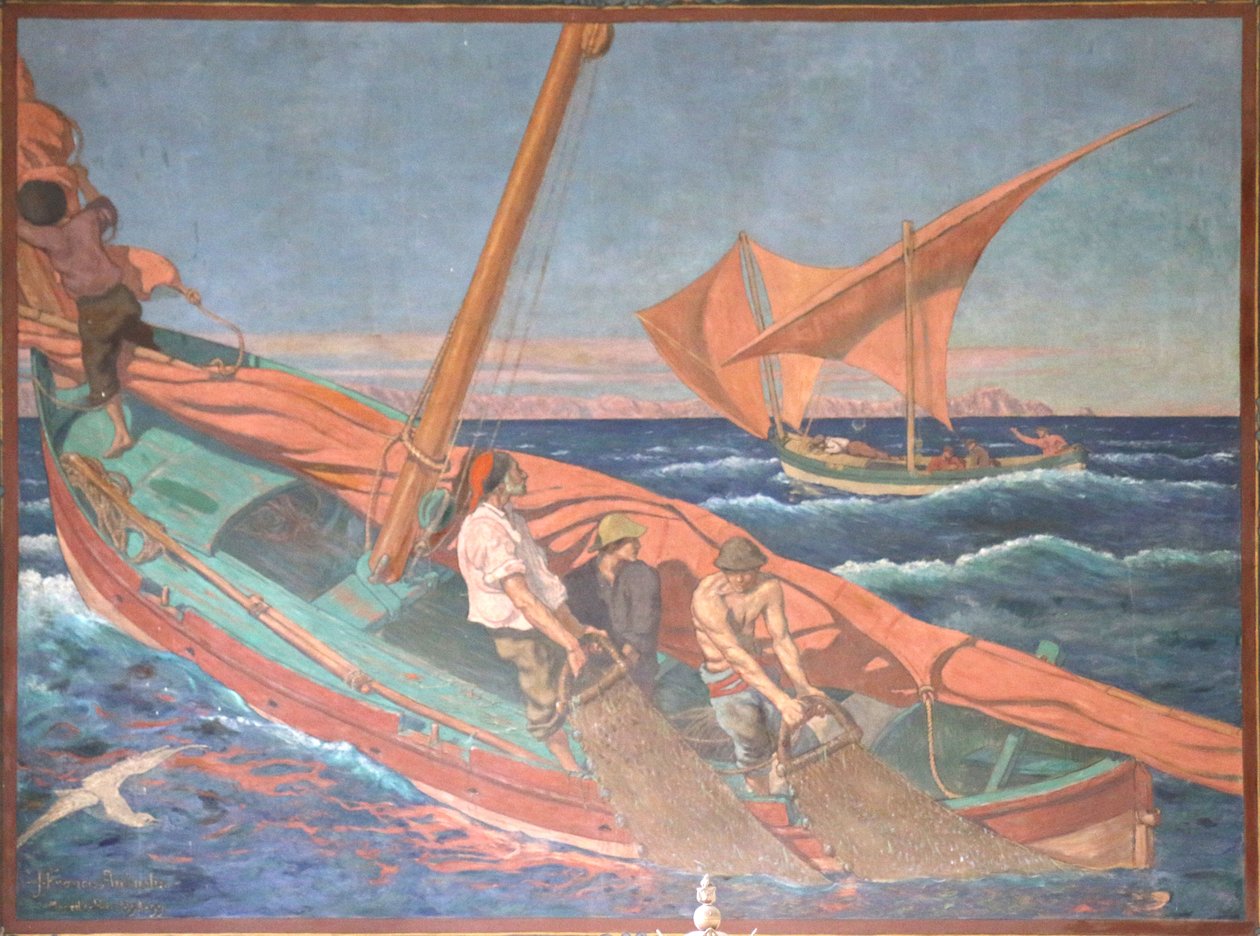 La pesca con il gangui da Jean Francis Auburtin