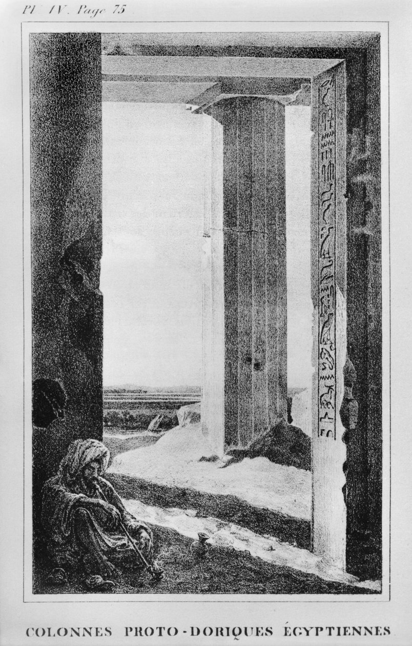 Colonne Egiziane, illustrazione da lettere scritte dall