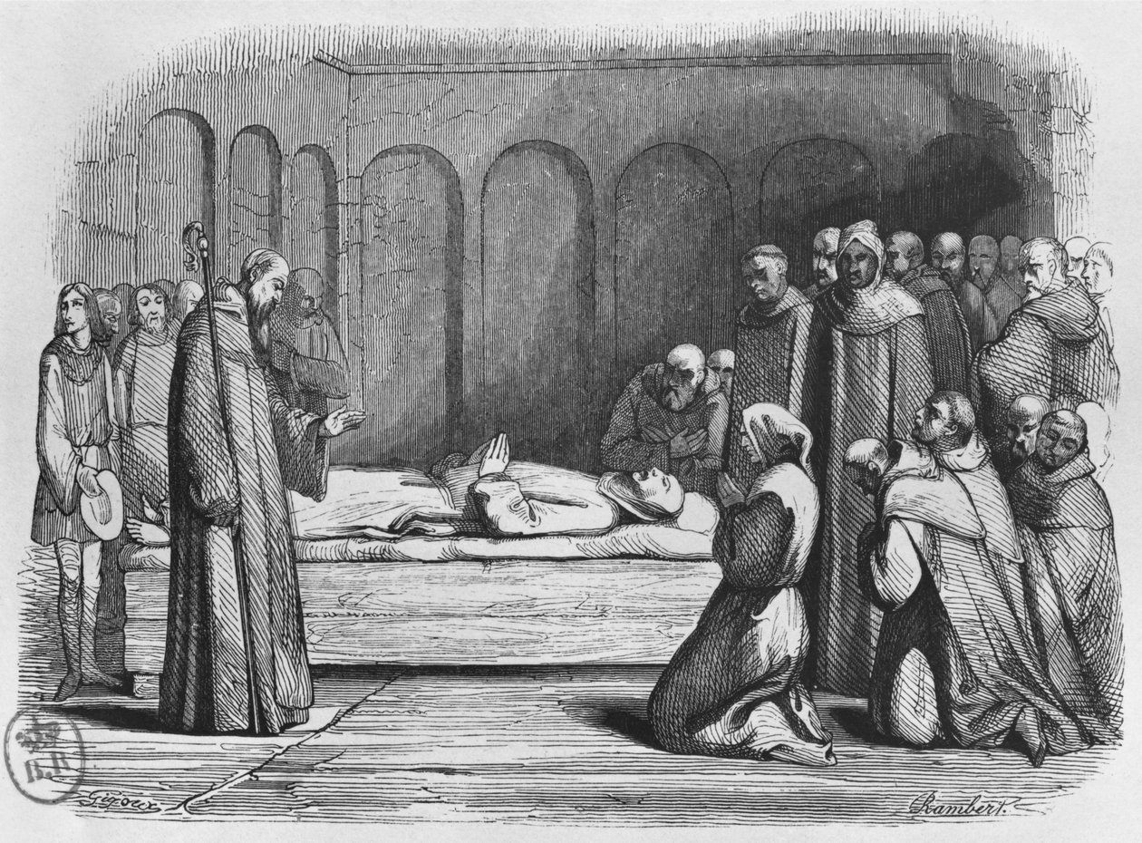 Morte di Abelardo, illustrazione da 