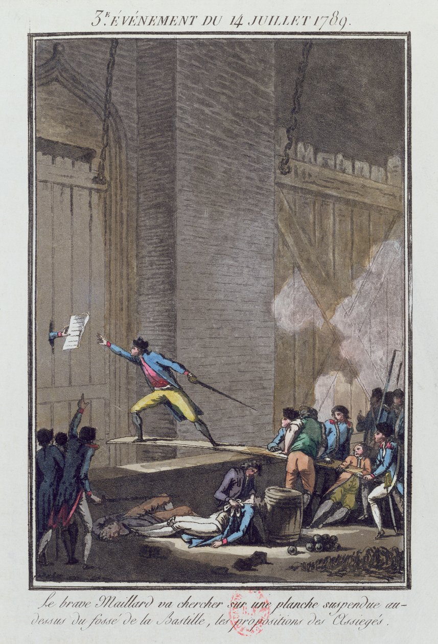 Stanislas-Marie Maillard (1763-94) alla presa della Bastiglia il 14 luglio 1789 da Jean Francois Janinet