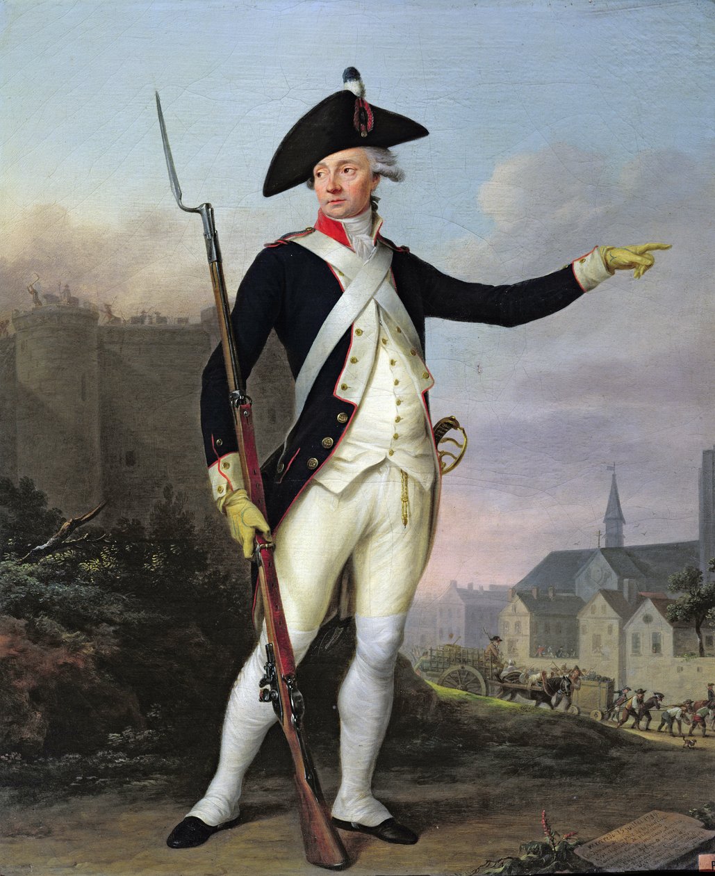 Cittadino Nau-Deville in uniforme della Guardia Nazionale, 15 luglio 1789, 1790 da Jean Francois Marie Bellier
