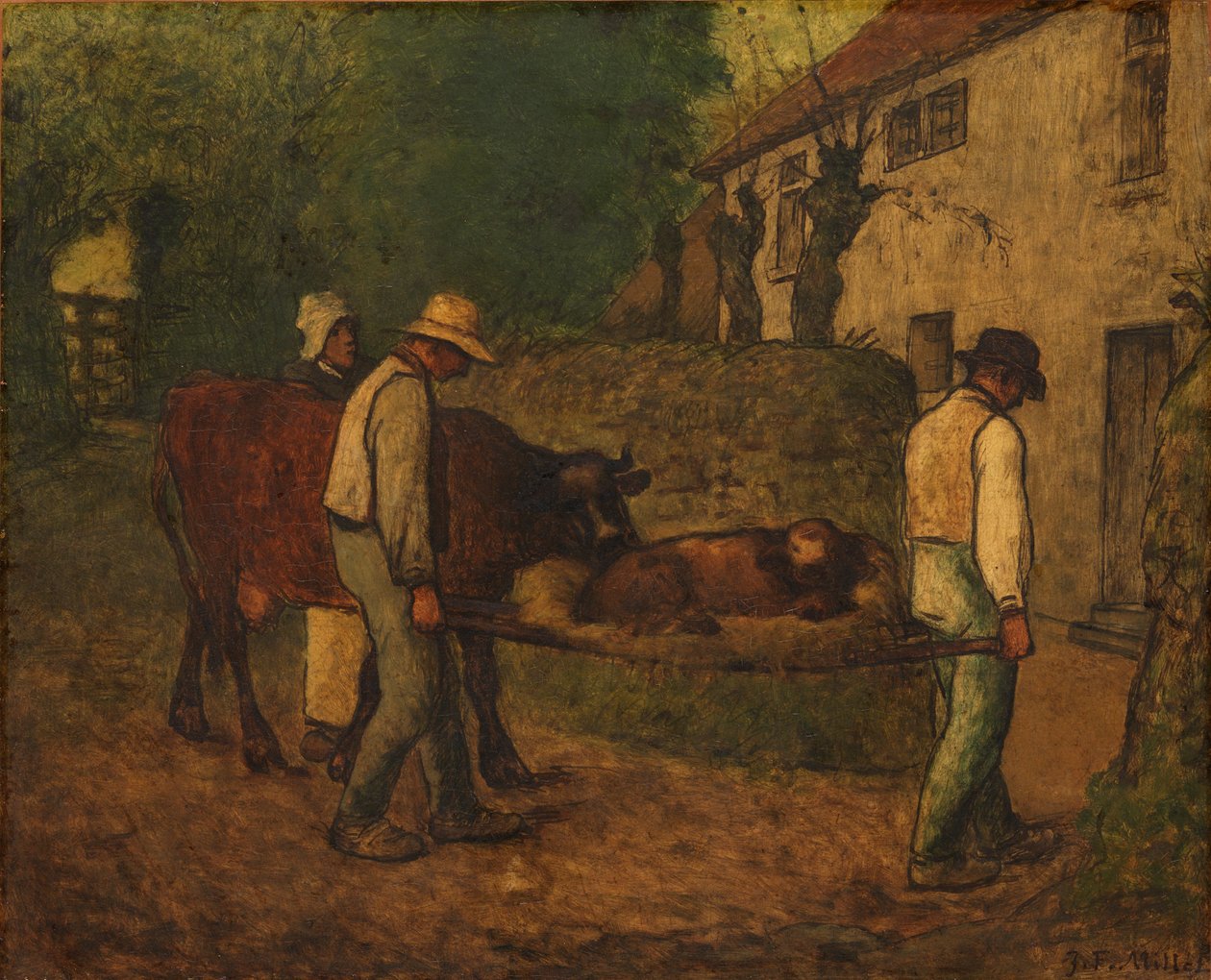 Portare a casa il vitello nato nei campi da Jean Francois Millet