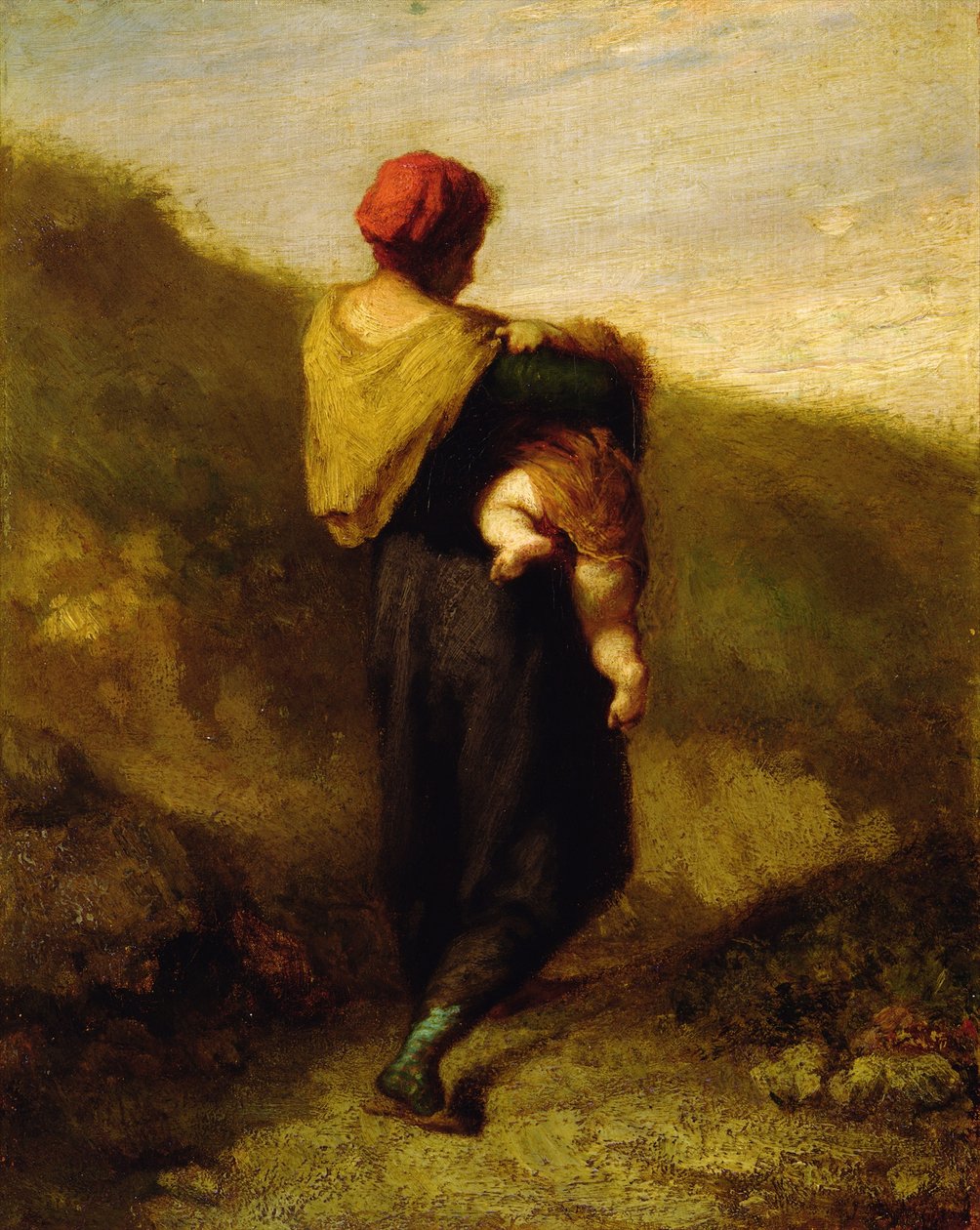 Madre e bambino da Jean Francois Millet
