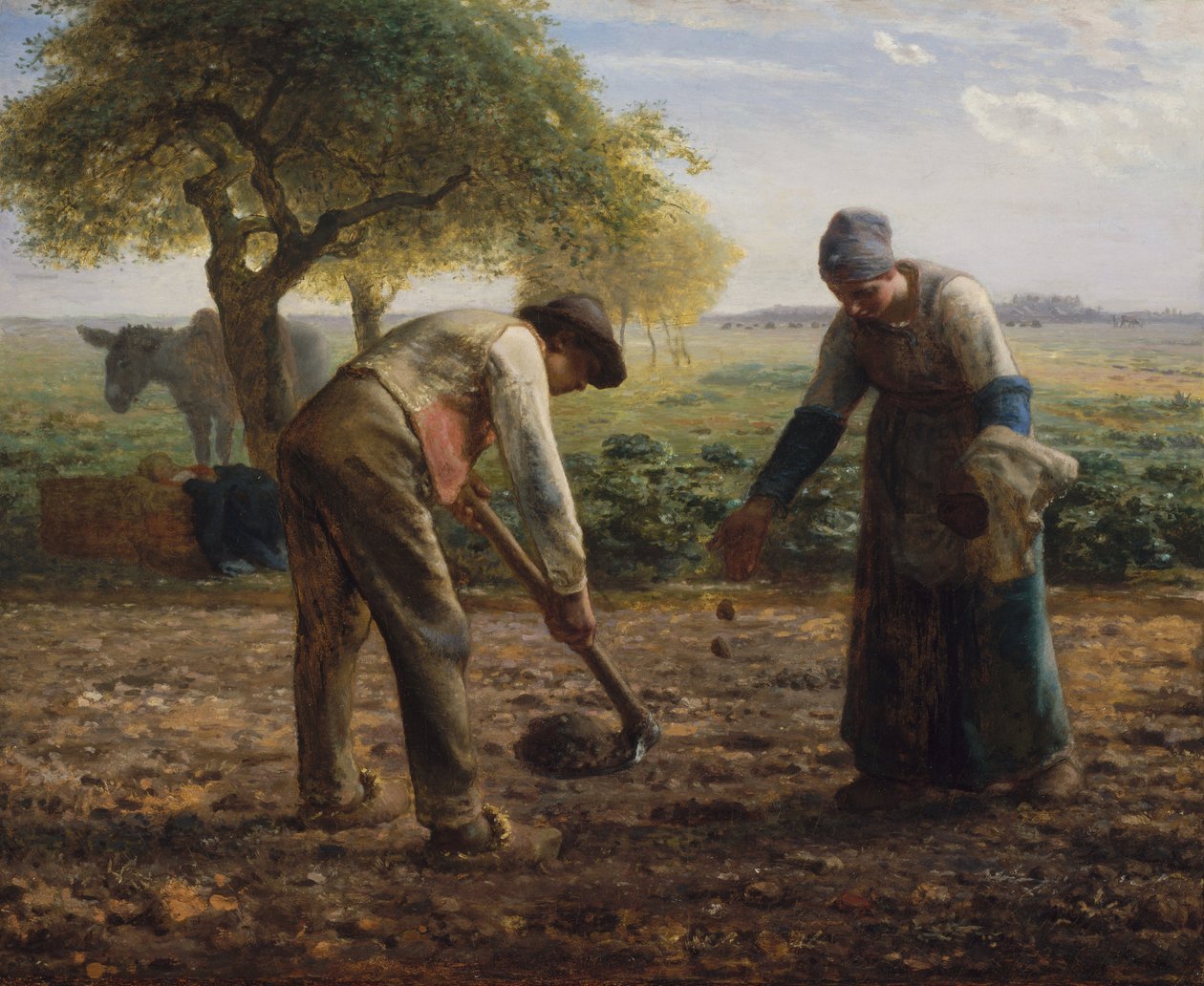 Piantatori di patate da Jean Francois Millet