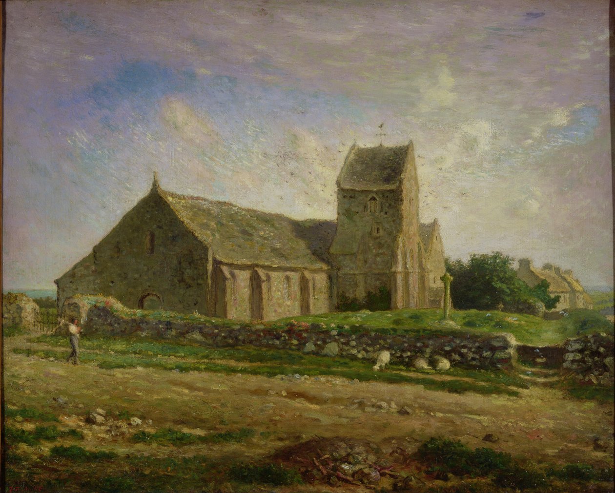 La chiesa di Greville, c.1871-74 da Jean Francois Millet