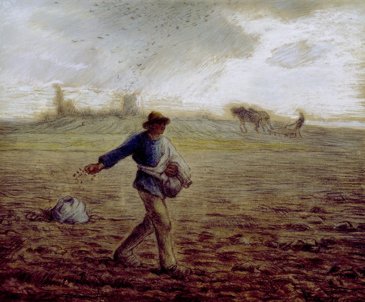 Il seminatore, c.1865 da Jean Francois Millet