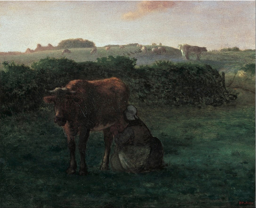 Donna che munge una mucca da Jean Francois Millet