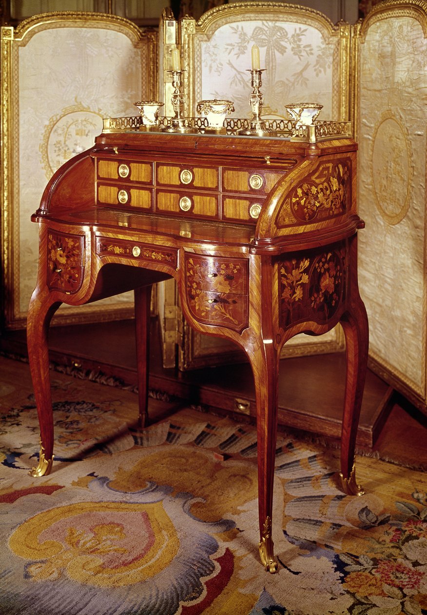 Scrivania di Luigi XV (legno) da Jean Francois Oeben