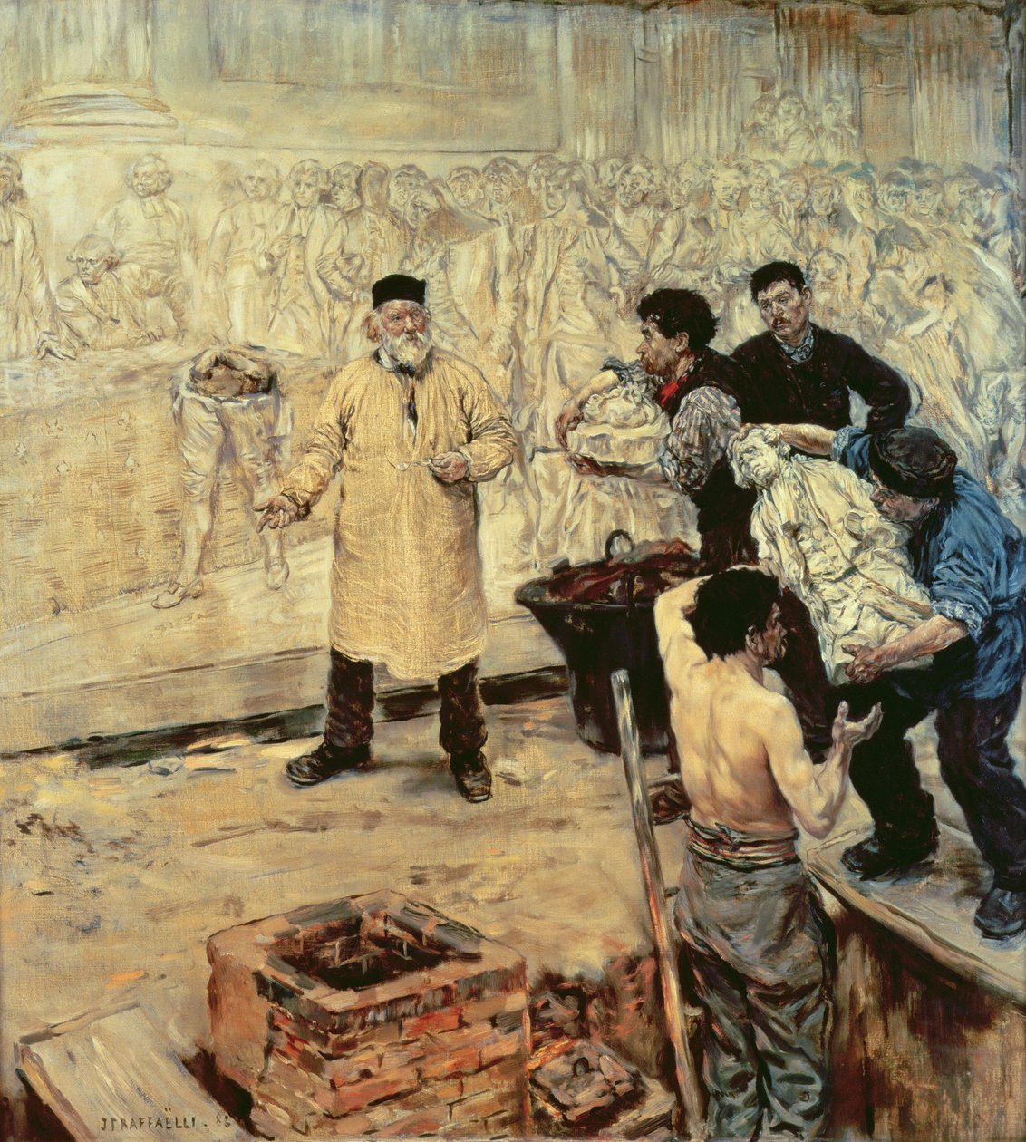 Alla fonderia, 1886 da Jean Francois Raffaelli