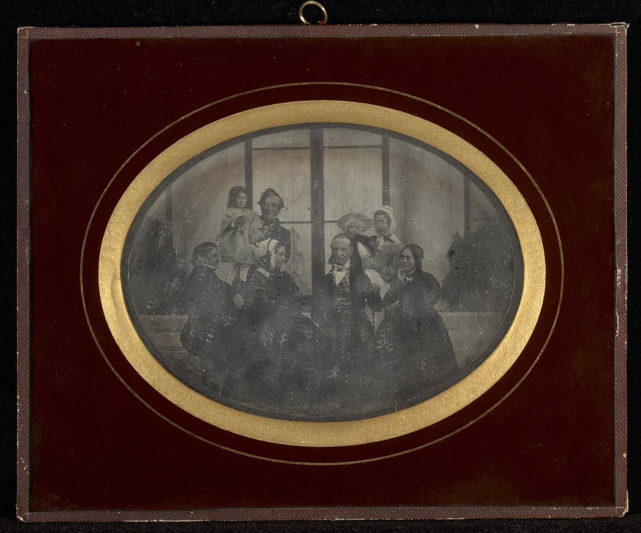 Ritratto di gruppo di otto membri del circolo Eynard-Lullins da Jean Gabriel Eynard