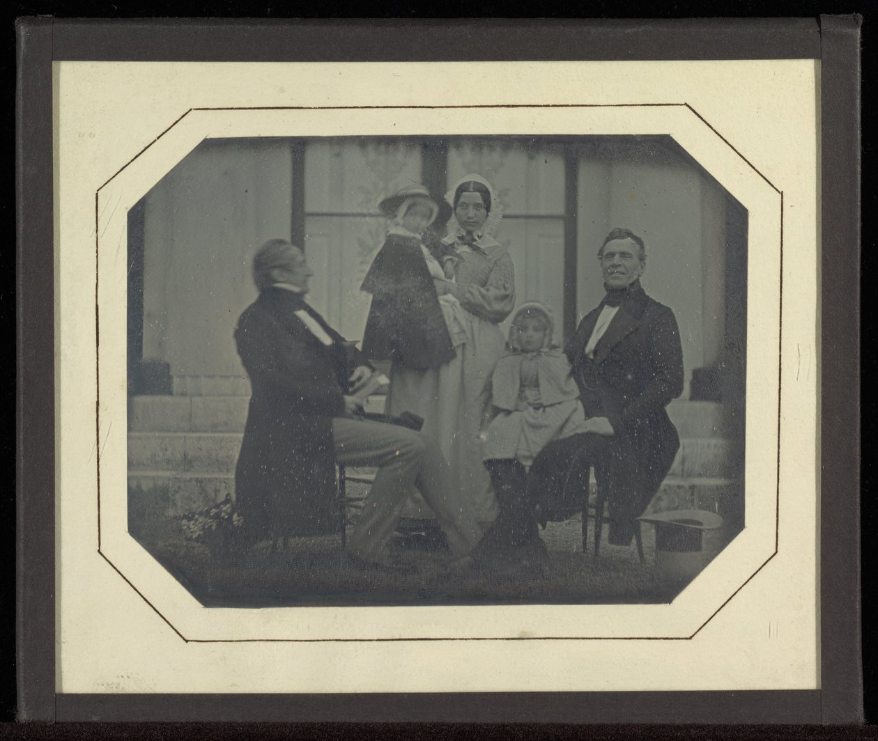 (Ritratto di gruppo di cinque membri del Circolo di Eynard-Lullin) da Jean Gabriel Eynard