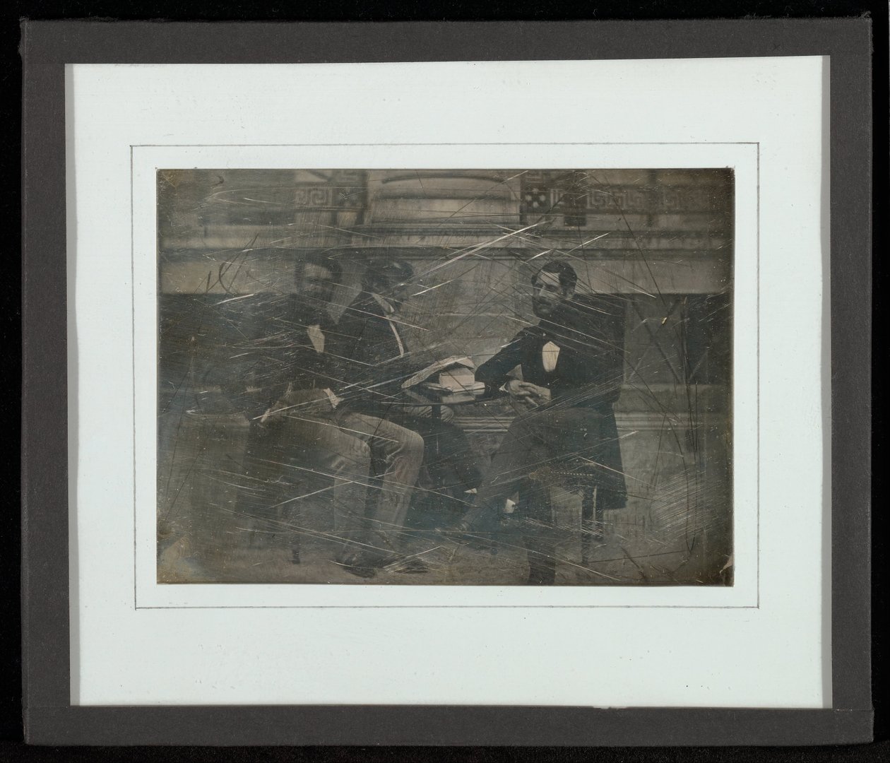 Ritratto di gruppo di tre uomini da Jean Gabriel Eynard