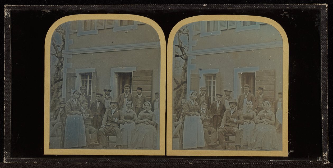 Ritratto di gruppo di dodici servitori di Jean-Gabriel Eynard da Jean Gabriel Eynard
