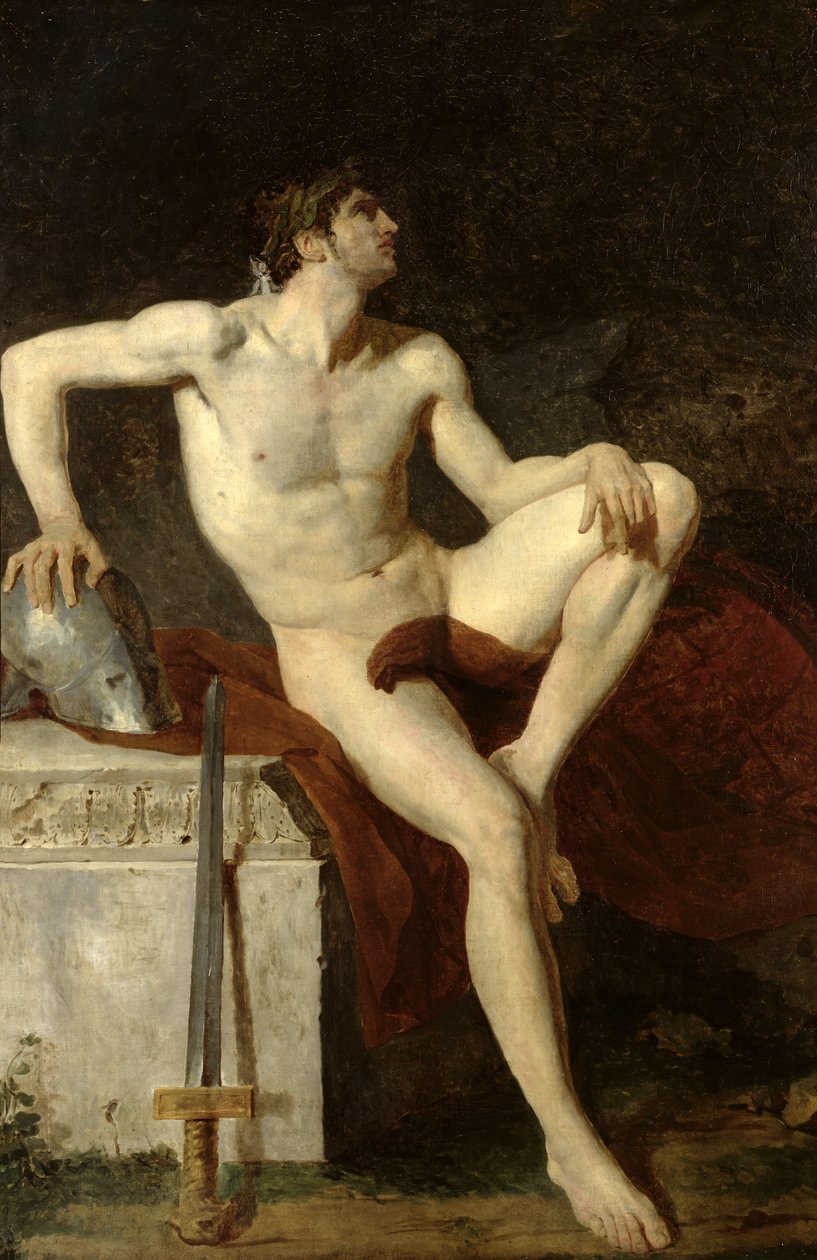 Gladiatore seduto da Jean-Germain Drouais