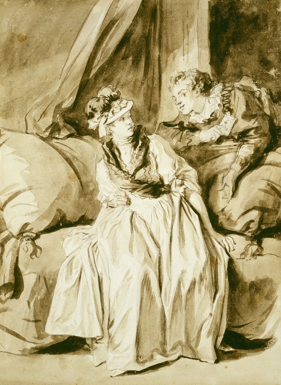 La lettera o La conversazione spagnola da Jean Honore Fragonard