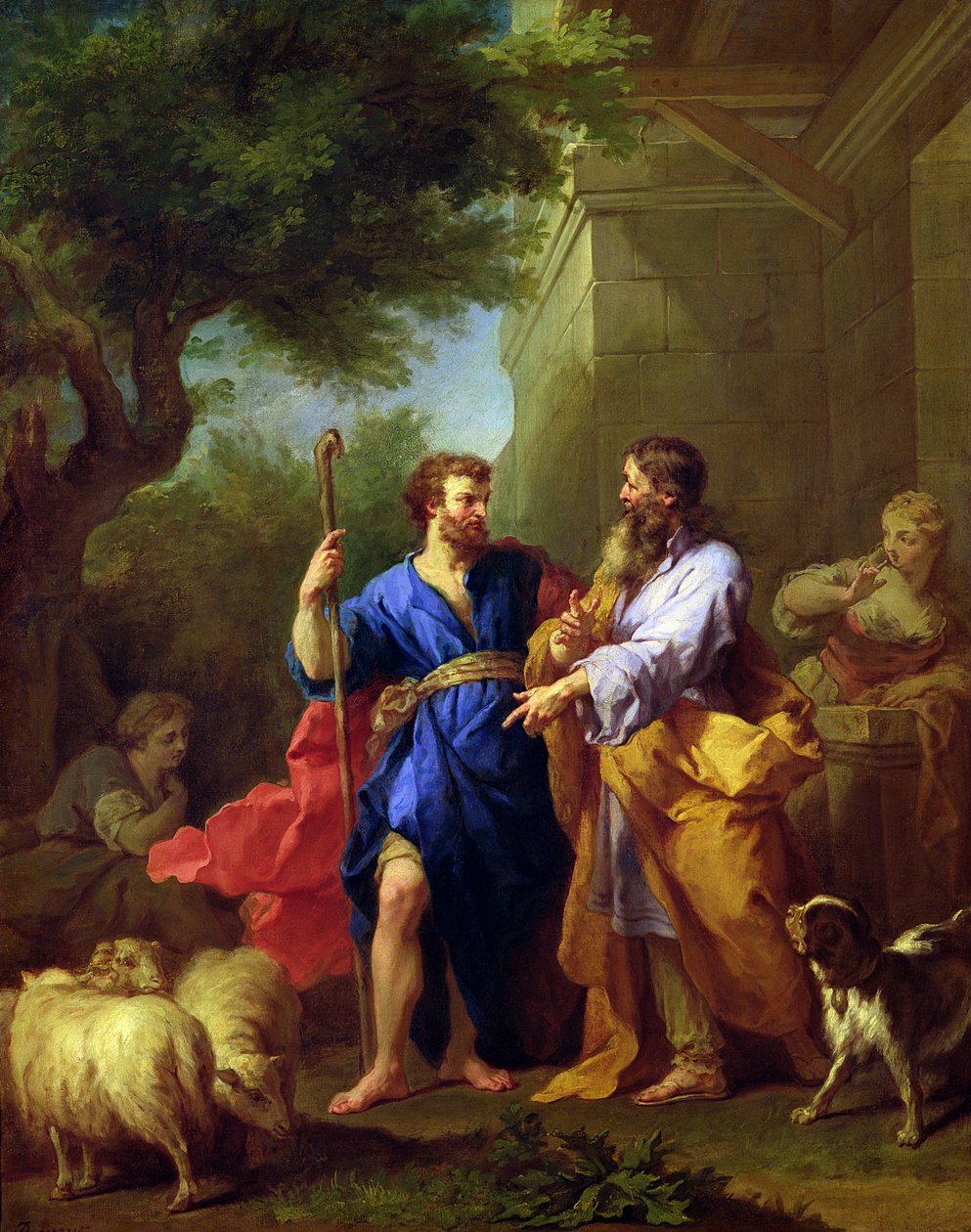 Giacobbe e Labano, prima del 1737 da Jean Bernard Restout