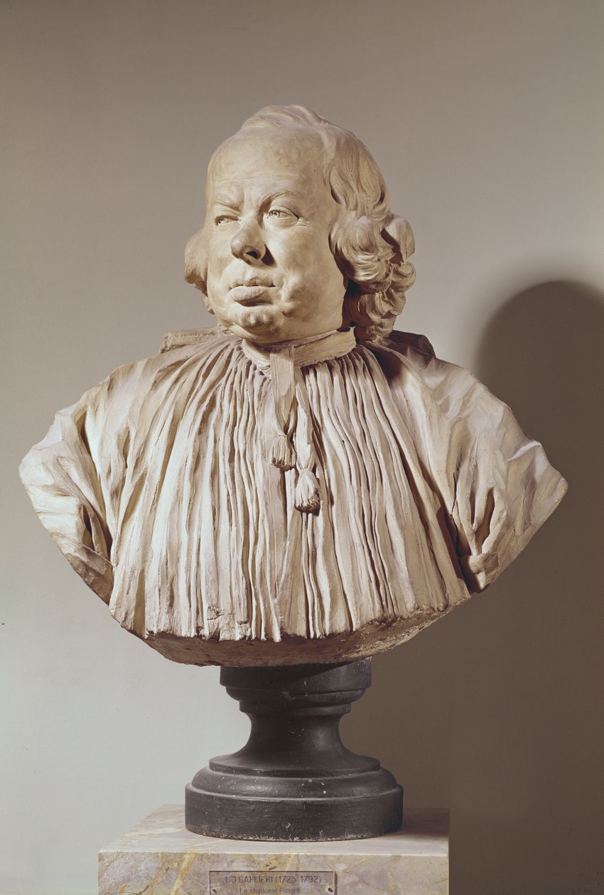 Busto Ritratto di Canon Alexandre-Gui Pingre (1711-96) da Jean Jacques Caffieri