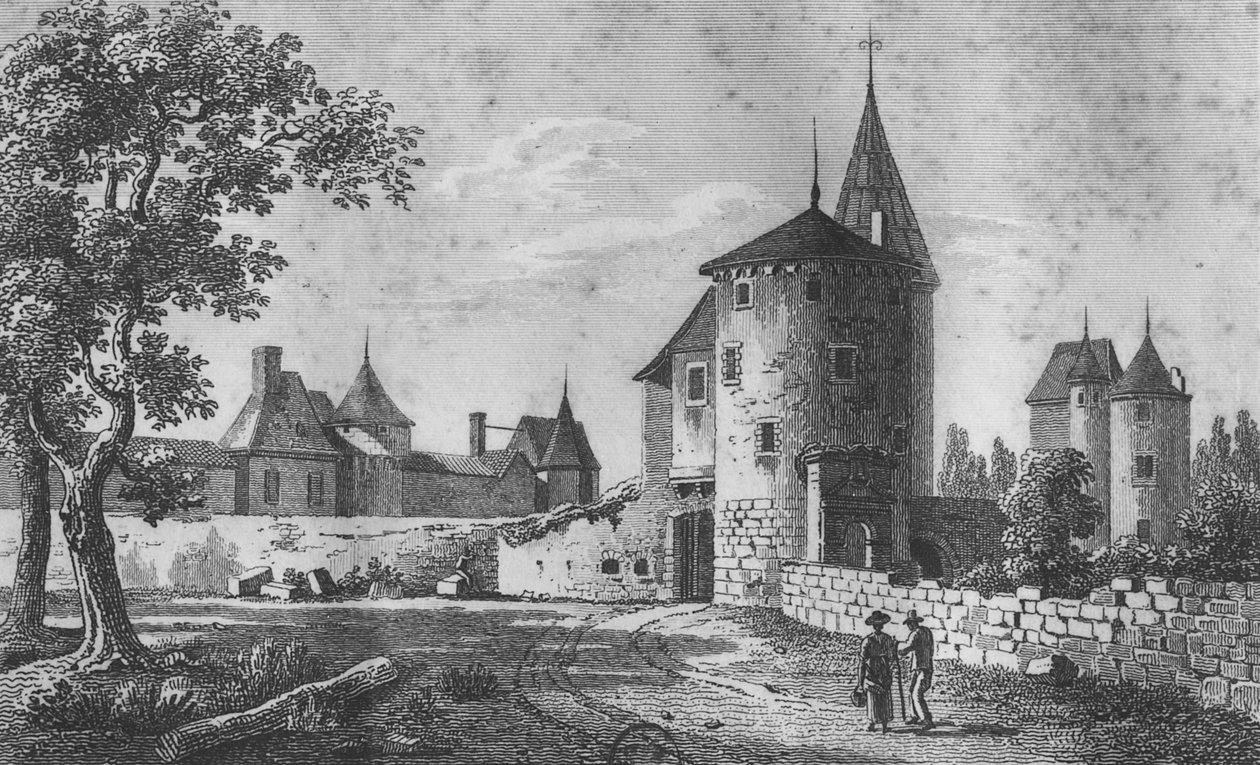 Veduta del Castello di Montaigne da Jean Jerome Baugean