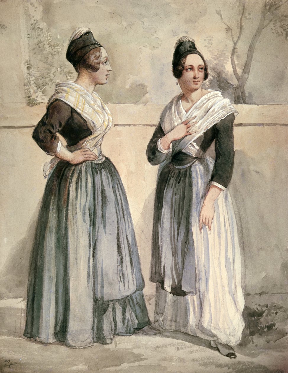 Abitanti di Arles ai tempi di Daudet e Bizet da Jean Joseph Bonaventure Laurens