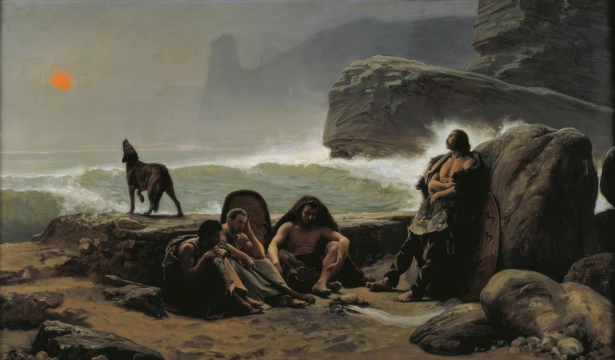 Le guardie costiere galliche da Jean Jules Antoine Lecomte du Nouy