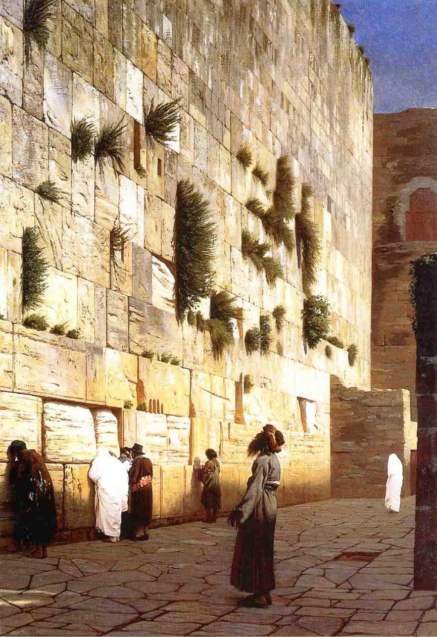 Il muro del pianto, Gerusalemme da Jean Leon Gerome