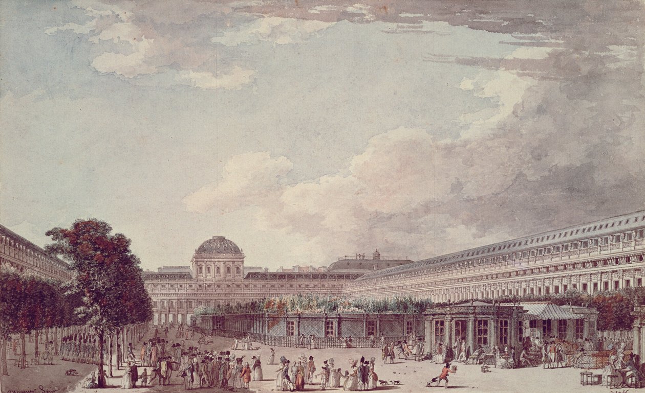 Le Palais Philippe Egalite, Le Palais Royal, 1791 da Jean Lespinasse
