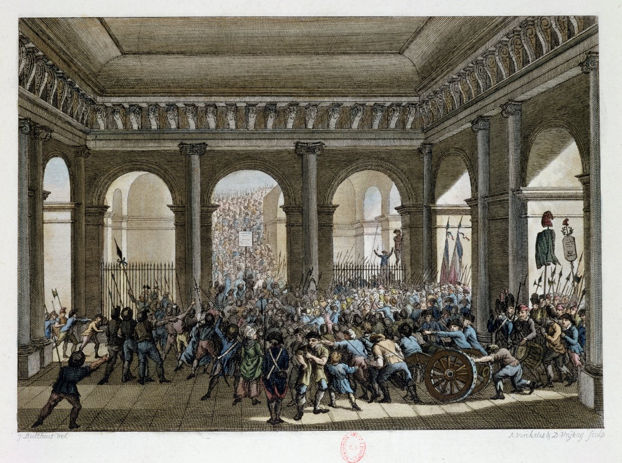 Il popolo parigino invade le Tuileries (20 giugno 1792), 1792 da Jean Louis the Younger Prieur