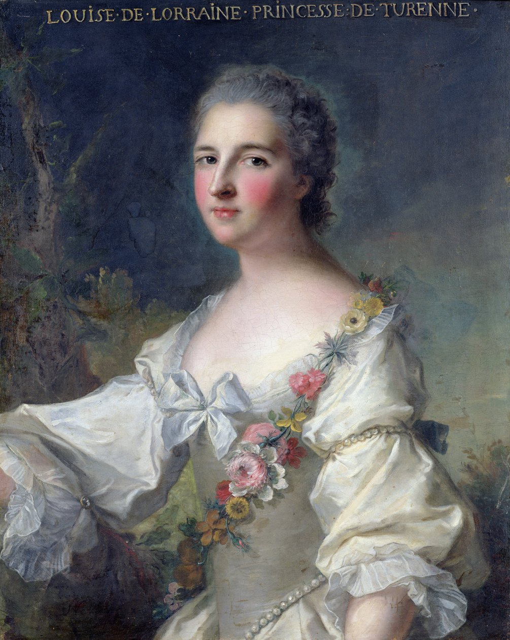Louise-Henriette-Gabrielle de Lorraine (1718-88) Principessa di Turenne e Duchessa di Bouillon, 1746 da Jean Marc Nattier