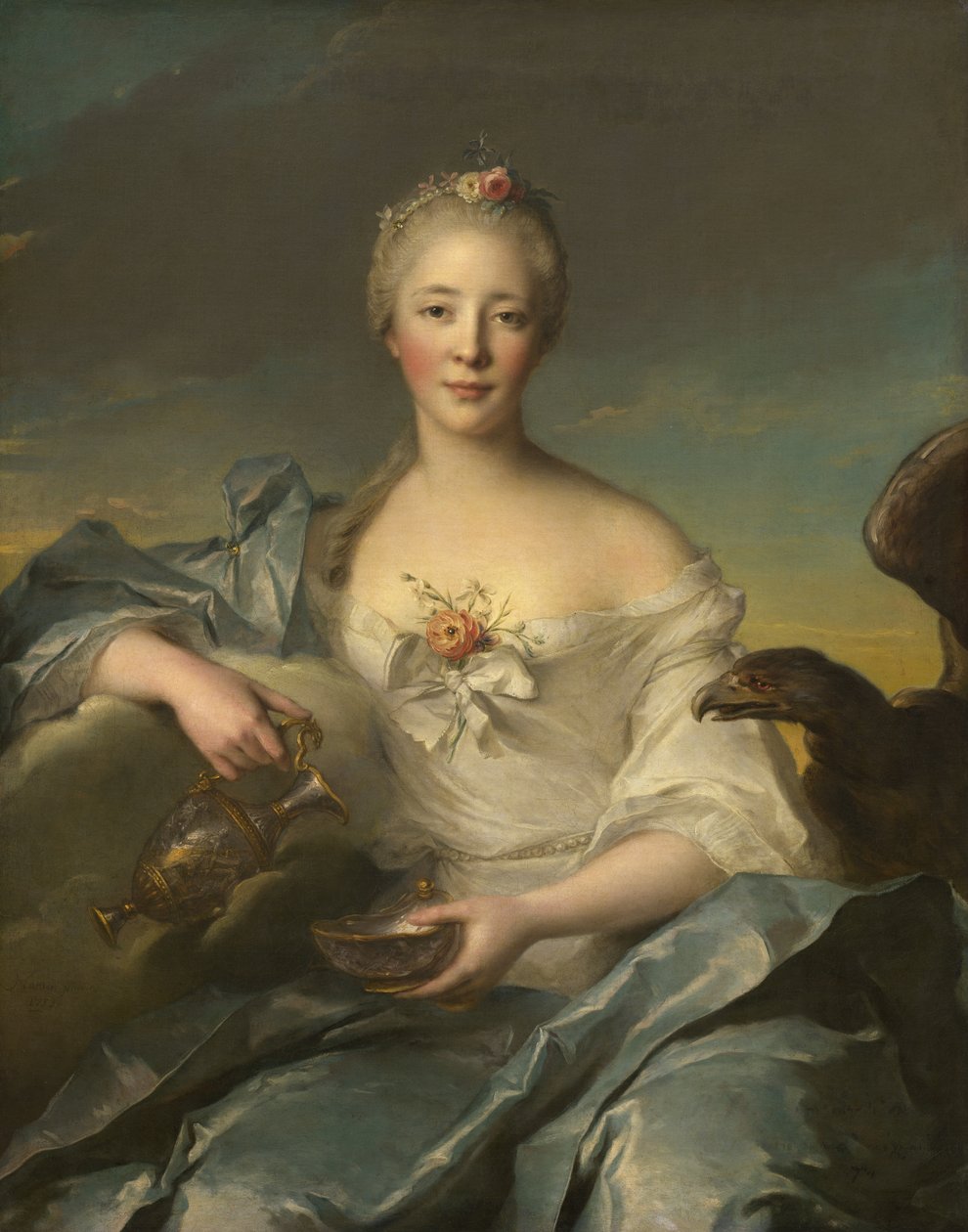 Madame Le Fèvre de Caumartin come Ebe da Jean Marc Nattier