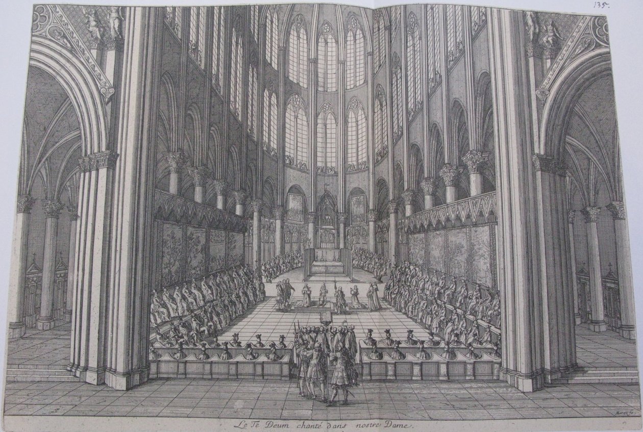 Te Deum nella cattedrale di Notre Dame da Jean Marot