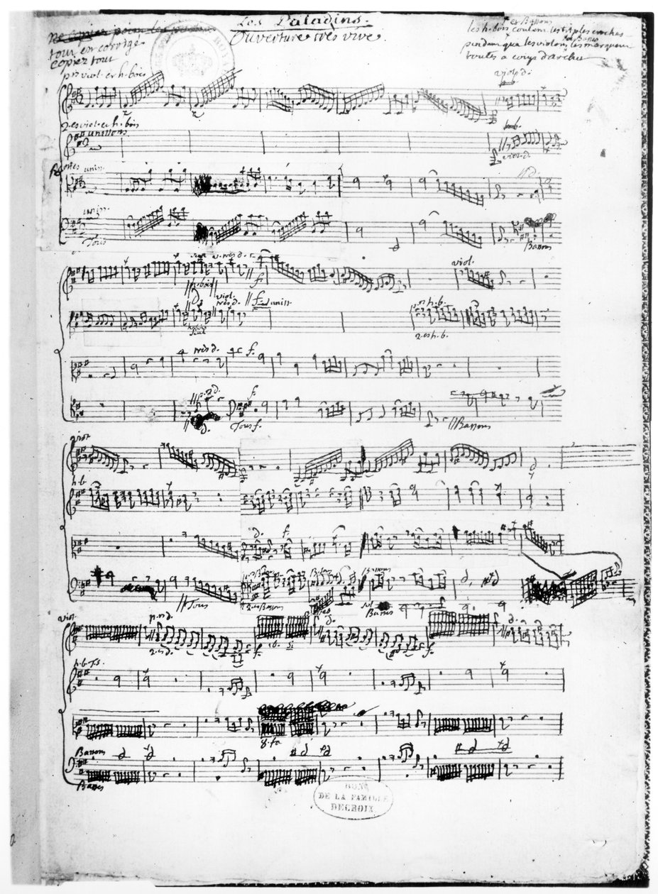 Pagina di apertura della partitura di 