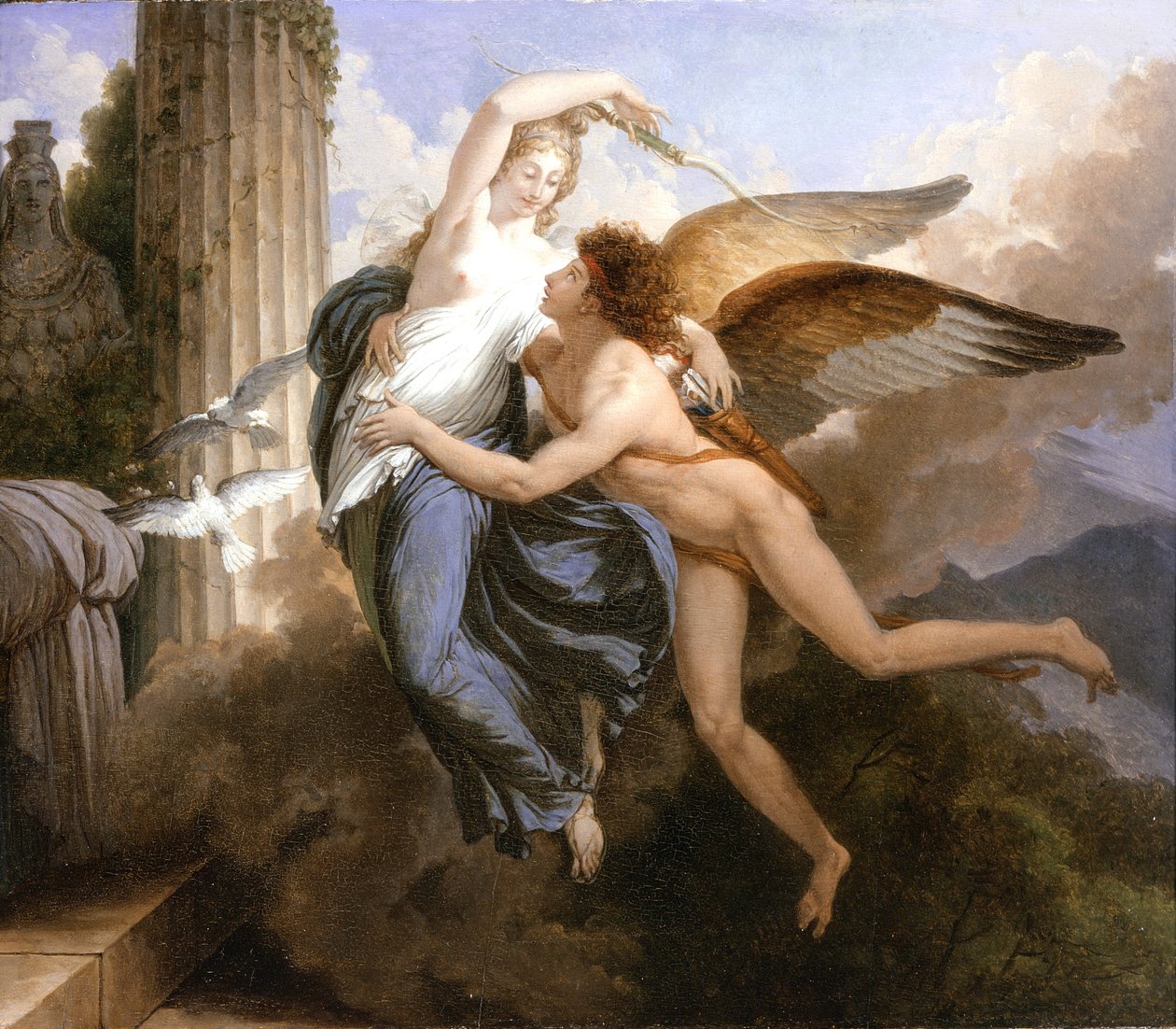 La riunione di Cupido e Psiche, 1789-1792 da Jean Pierre Saint Ours