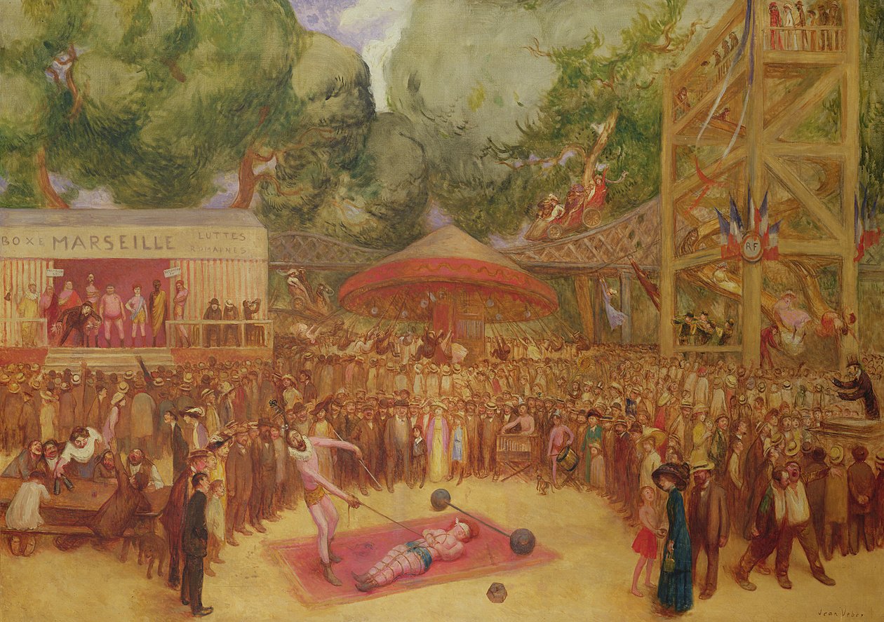 La fiera di Saint-Cloud, c.1920 da Jean Veber
