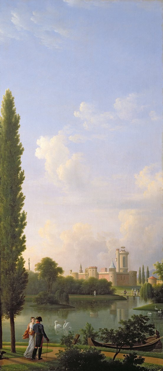 Castello di Laxenburg, vicino a Vienna, 1810 da Jean Joseph Xavier Bidauld