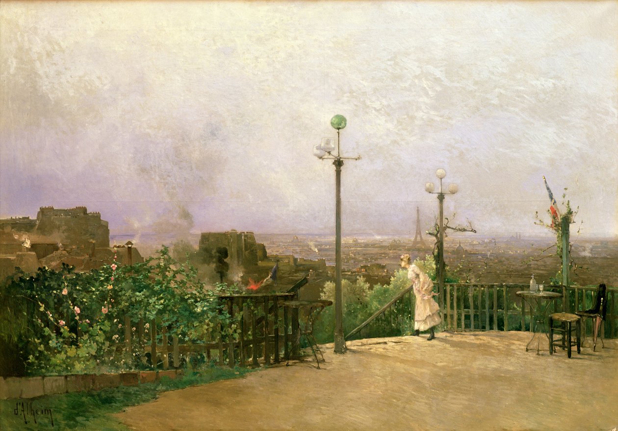 Parigi vista dalle alture di Montmartre da Jean d
