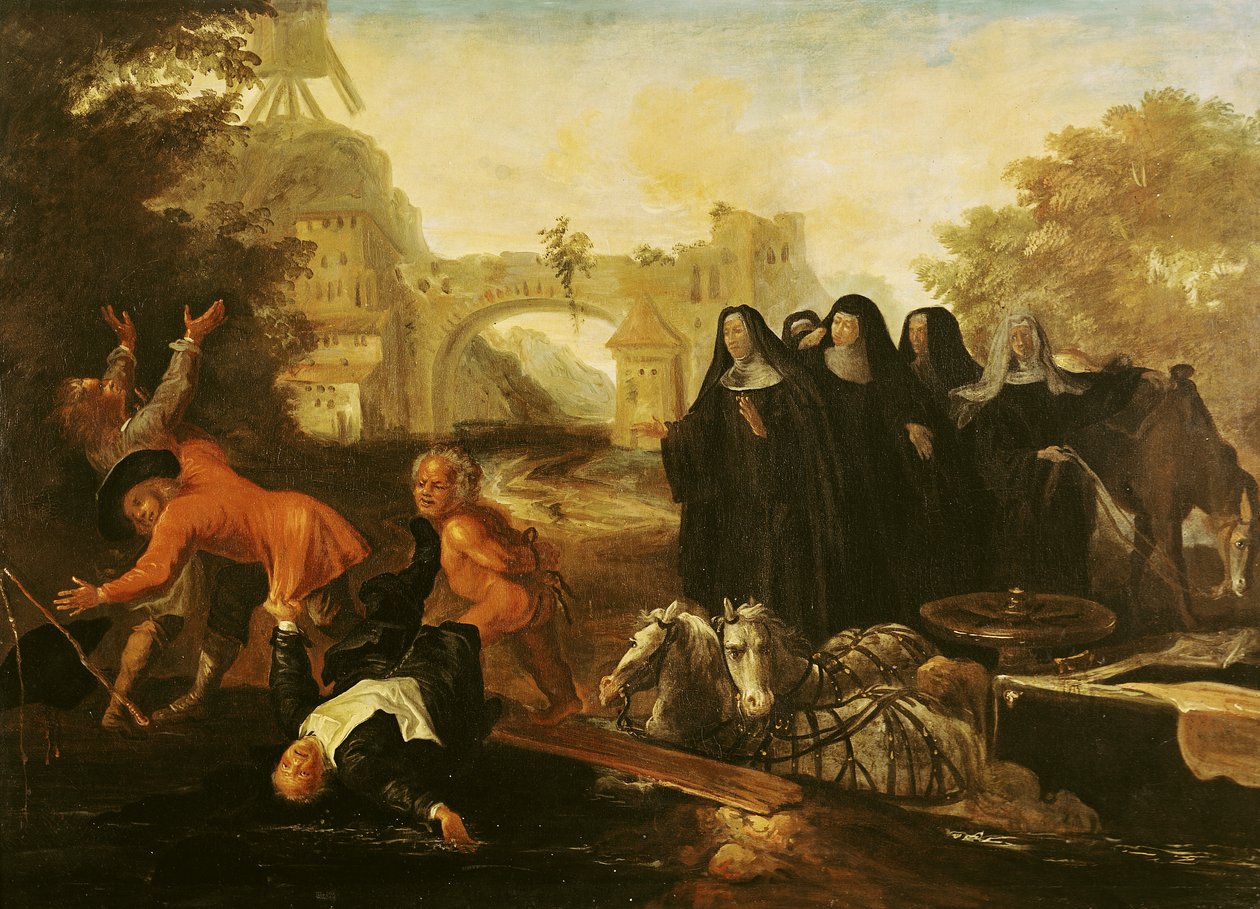 La Badessa di Etival che Ritorna a Le Mans con Quattro Suore, da 