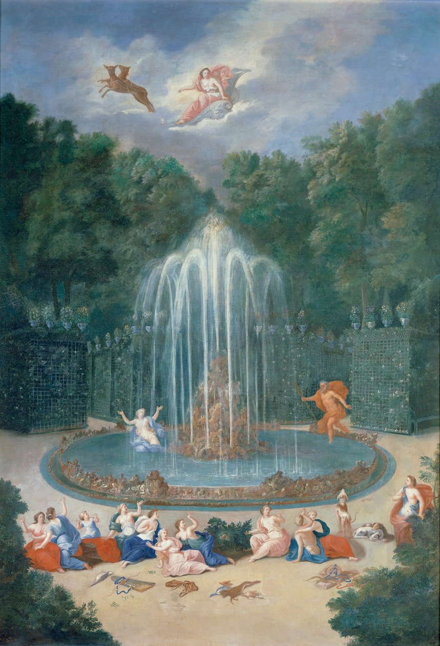 I boschetti di Versailles. Veduta della Stella o Montagna d