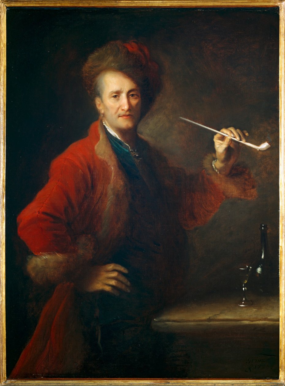 Ritratto di un uomo in abiti polacchi, una pipa in mano - Portrait d